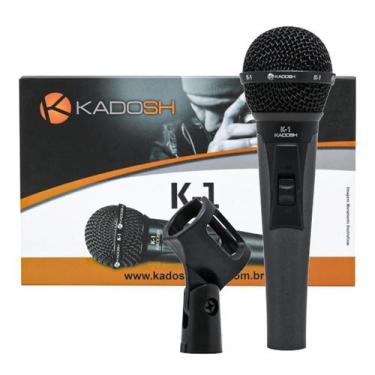 Imagem de Microfone Kadosh K-1 Profissional + Bag + Cachimbo Cor Preto