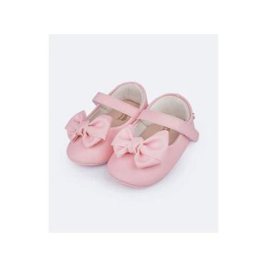 Imagem de Sapato de Bebê Pampili Nina Laço Duplo Rosa Glacê, 16, Rosa