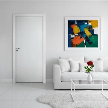 Imagem de Porta Lisa Prime Batente Ecológico 14 Fechadura Stilo Wc 62 x 2,10 Abe