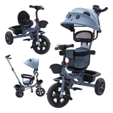 Imagem de Triciclo Velotrol De Passeio e Pedal Infantil 3 em 1 Protetor e Suport