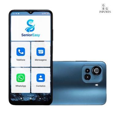 Imagem de Smartphone Desbloqueado para Idoso SeniorEasy128GB/4GB RAM Tela Grande