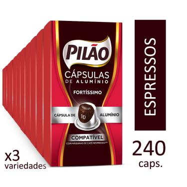 Imagem de Kit 240 Cápsulas Café Pilão Espressos