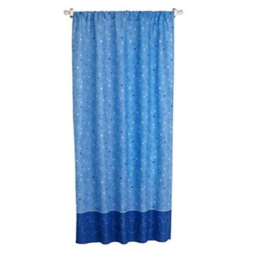 Imagem de Disney Painel de cortina Mickey Mouse Playground Pals com amarração nas costas, azul e azul claro