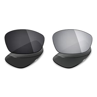 Imagem de 2 pares de lentes polarizadas de substituição para óculos de sol Oakley Straight Jacket 2007 da Mryok - Opções