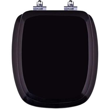 Imagem de Tampa de Vaso Almofadado com Amortecedor Vogue Plus Preto para bacia Deca