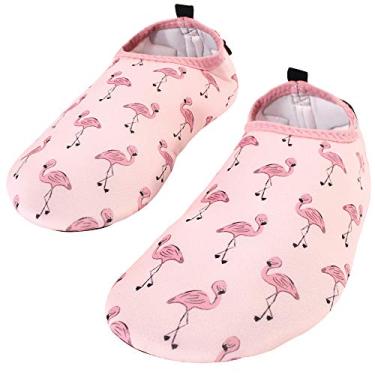Imagem de Hudson Baby Unisex-Child Water Shoes for Sports, Yoga, Beach and Outdoors, Kids and -Adult Flamingo, 11 Little Kids