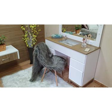 Imagem de Manta Xale Pra Sofá Cadeira Pelo Alto 7cm Pelúcia 1,60x0,50m Cor:MALTE