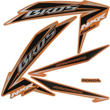 Imagem de Kit Adesivos Bros 150 2010 KS Laranja