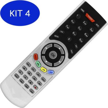 Imagem de Kit 4 Controle Remoto Tv Smart Aparelho Go