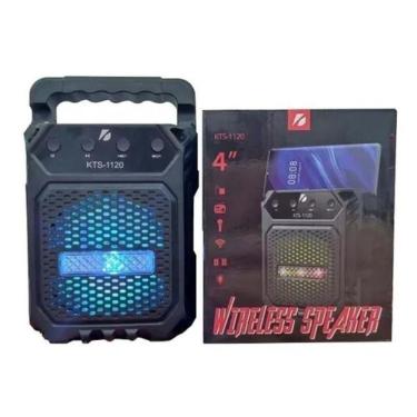 Imagem de Caixa De Som Potente Bluetooth Sem Fio Radio Led Kts-1120