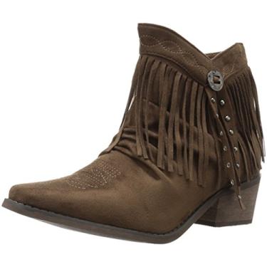Imagem de Roper Bota feminina Fringy Western, Marrom, 6 Wide