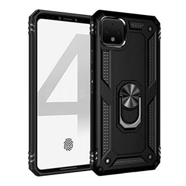 Imagem de For Google Pixel 4 Shockproof TPU + PC Protective Case with 360 Degree Rotating Holder