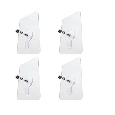 Imagem de Kit 4 Suporte Gancho Adesivo Parafuso Multiuso Para Pendurar