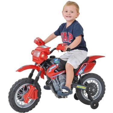 Imagem de Moto Eletrica Infantil Xplast Motocross 6V Vermelha