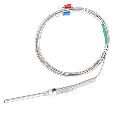 Imagem de Termopar tipo K Kaufpart 5x70mm, substituição do sensor de temperatura WRNT-10 sonda de aço inoxidável rosca M8