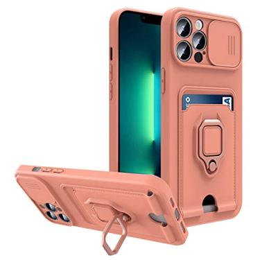 Imagem de Anel Bracke Silide Camera Protect Phone Case Para iPhone 14 13 12 11 Pro Max X XS XR 6S 7 8 Plus SE2022 Capa de Pacote de Cartão, Rosa, Para Iphone 8