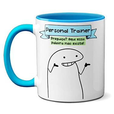 Imagem de Caneca Personal Trainer A Vida Dá Um Peso Levanta E Agacha (Azul)