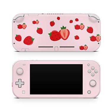 Imagem de Tacky design Pele de morango compatível com Nintendo Switch Lite Skin, rosa Switch Lite Cover Vinil 3 m Decalque bonito completo Switch Lite Acessórios
