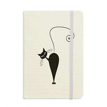 Imagem de Caderno de desenho de animal de Dia das Bruxas em tecido oficial capa dura diário clássico