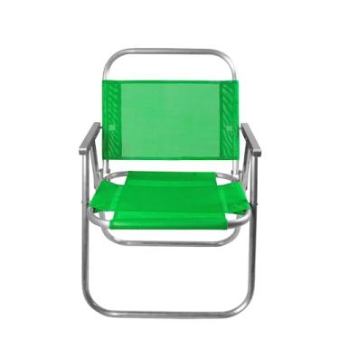 Imagem de CADEIRA DE PRAIA SENTAR REFORÇADA 150KG (VERDE PISTACHE)