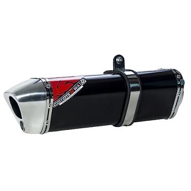 Imagem de Escape/Ponteira Coyote TRS 2 WAY Alumínio - Tornado XR 250 até 2006 - Preto/Cromado