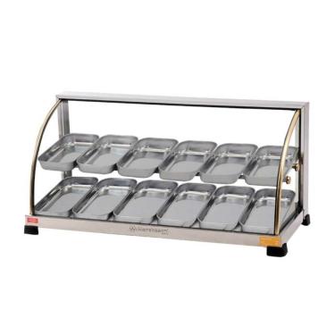 Imagem de Estufa para Salgados 12 Bandejas Dupla Linha Ouro Marchesoni