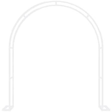 Imagem de Arco De Arco De Casamento De Jardim De Metal Treliça Com Base Para Várias Plantas Trepadeiras Rosas Vinhas Decoração De Festa Nupcial Pérgula Mandris 120x220cm 140x230cm 200x230cm 240x220cm 300x22