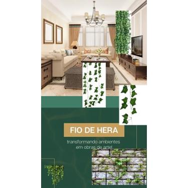 Imagem de 12 Fios De Heras Artificiais Folhagem Trepadeira Flor Era