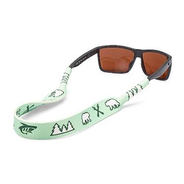 Imagem de Pilotfish Alça de neoprene para óculos de sol – Retentor de óculos de sol de neoprene, cordão flutuante seguro para óculos de sol com extremidades antiderrapantes, Northwoods, 19 inches