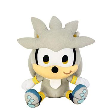 Imagem de Sonic O Ouriço - SD Prata Sentado Plush 7 "H