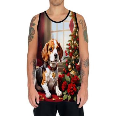 Imagem de Camiseta Regata Tshirt Natal Festas Beagle Cachorro Noel 2 - Enjoy Sho
