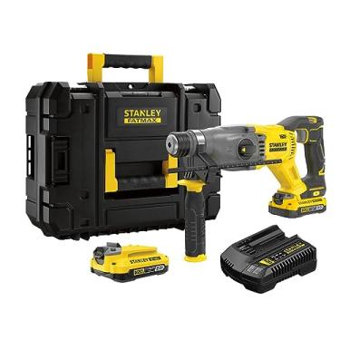 Imagem de Stanley Martelete Rompedor e Perfurador, Perfuração Com e Sem Impacto, Acompanha Bateria, Carregador e Maleta, Modelo SBH900D2K, 20V