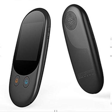 Imagem de Dispositivo inteligente de tradução de idiomas, tradutor eletrônico portátil com tela sensível ao toque de 2,4 polegadas em 42 idiomas para aprender compras de viagens, preto necessário hopeful