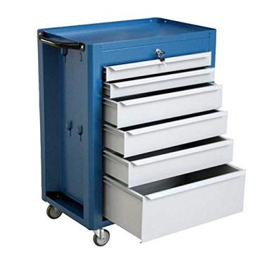 Imagem de CARRINHO PARA FERRAMENTAS GRANDE ORGANIZADOR PORTA PECAS FECHADO COM 06 GAVETAS CHAVEADO PARA OFICINAS FERCAR