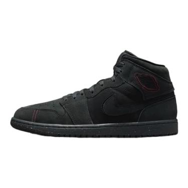Imagem de Nike Tênis masculino Air Jordan 1 Mid, Cinza fumê escuro/preto, 38