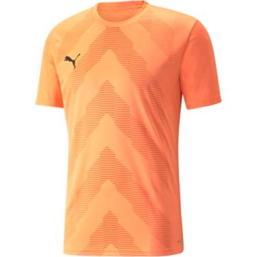 Imagem de PUMA - Camiseta masculina Teamglory, cor neon cítrico, tamanho: GG