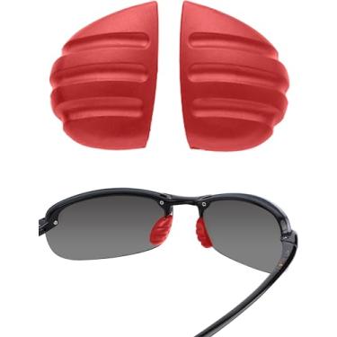 Imagem de Bwake Almofadas de reposição de nariz para óculos de sol Maui Jim Makaha/Sandy Beach/Ho'okipa/Kanaha/Turtle Bay/Banyans/Hapuna - Vermelho