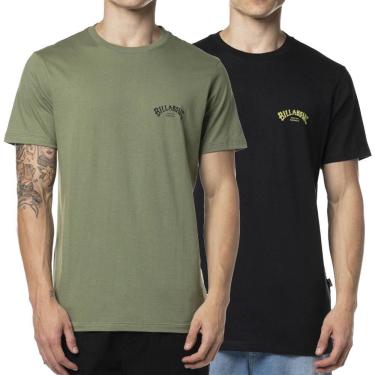 Imagem de Kit 2 Camisetas Billabong Stacked Arch Duo WT24 PretoVerde