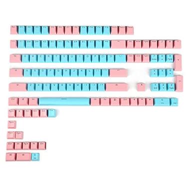 Imagem de YMDK Miami PBT Doubleshot Shine Through ANSI teclas retroiluminadas para teclado mecânico MX Melody 96 KBD75 68 61 87 104 Teclado (apenas tecla) (Miami)
