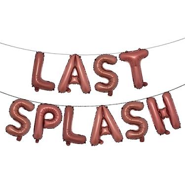 Imagem de Last Splash Bachelorette Party Decorations, Last Splash Balloon Banner Balloon for Summer Pool Bachelorette Bridal Shower Hen Party Supplies (SPLASH Chocolate)