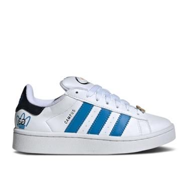 Imagem de adidas Campus 00 Tênis infantil grande,, Branco nuvem/azul brilhante/preto central, 21 BR