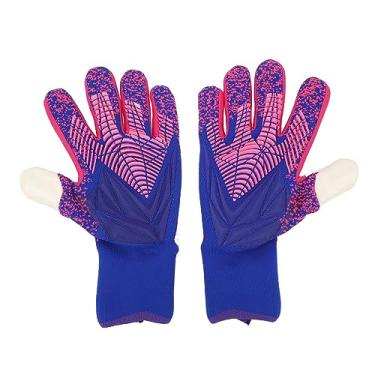 Imagem de Luvas de Goleiro, 1 par de Luvas de Futebol Confortáveis, Luvas de Goleiro, Látex de Futebol, Aderência Forte, Respirável para Treinamento (Tamanho 8 18,2 mm / 0,7 pol. ID)