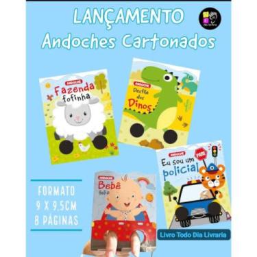 Imagem de Coleção Andoche Mini Livros Bebê Infantil Kit 4 Unidades - Editora Pé