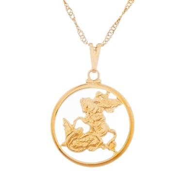 Imagem de Colar São Jorge 20mm - Sunshine Cristais Cor:Ouro