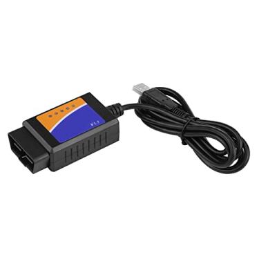 Imagem de equlup Cabo de diagnóstico, conector USB OBD2 de 12 V, interface ABS, scanner profissional, cabo adaptador de diagnóstico de carro para todos os protocolos OBD-II