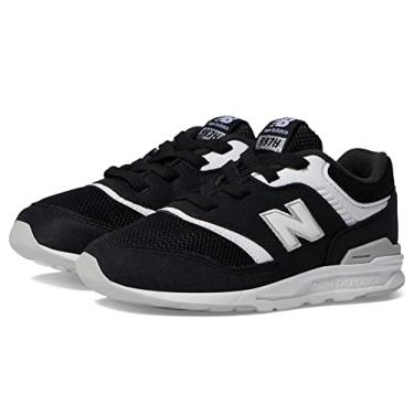 Imagem de New Balance Tênis infantil 997H V1 Bungee, Preto/cabeça de mármore/neblina de verão, 5 Wide Toddler