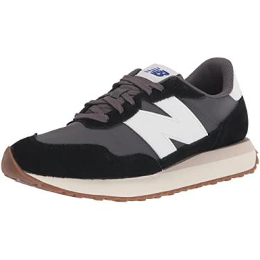 Imagem de New Balance Tênis masculino 237 V1 Classic, Preto/ímã 1, 9.5