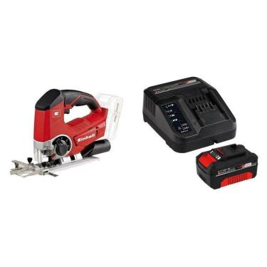 Imagem de Serra Tico Tico a Bateria Te-js 18 Li-solo e 1 Kit Carregador Bivolt com Bateria 18v 4,0ah Pxc Vermelho