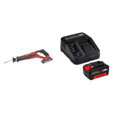 Imagem de Serra Sabre À Bateria Te-ap 18/28 Li Bl - Solo e 1 Kit Carregador Bivolt com Bateria 18v 4,0ah Pxc Vermelho