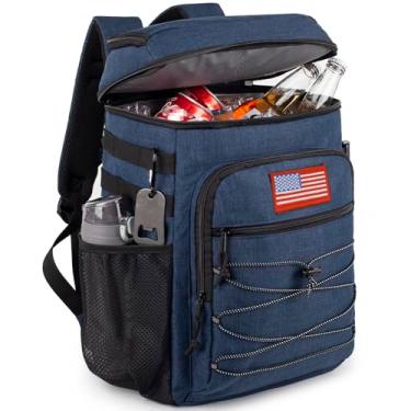 Imagem de Mochila tática, térmica de 25 L, isolada, à prova de vazamento, mochila grande para almoço, impermeável, para homens, mulheres, adultos, trabalho, viagem, acampamento, praia, trilhas, acessórios